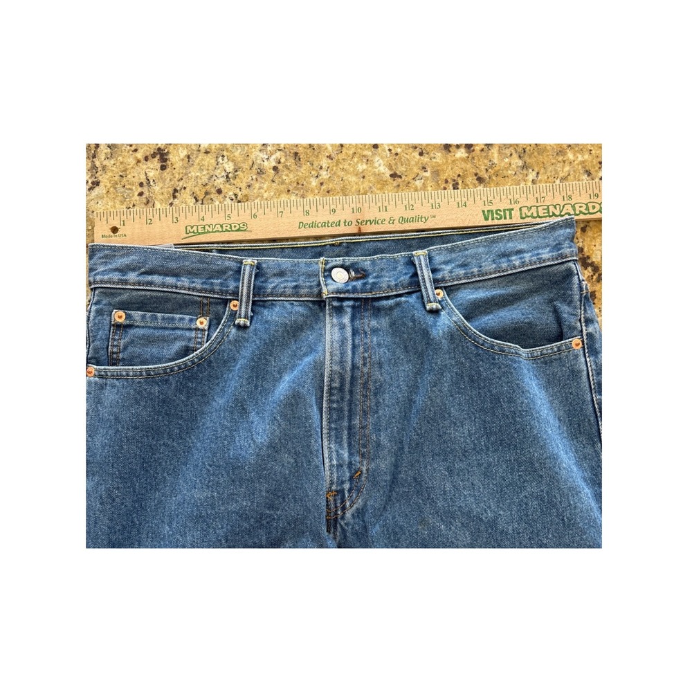 Levis 550 Jeans Relaxed Fit Denim Y2k Vintage 36 x 32 - Picture 9 of 10